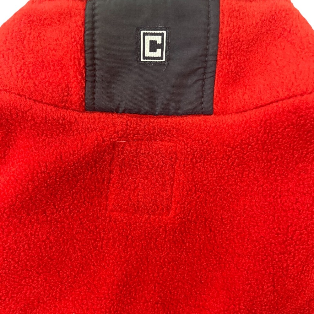 Ralph Lauren CHAPS Mens Fleece Jacket XXL Zip Front Red‎ Blue w/Pockets - Picture 8 of 8